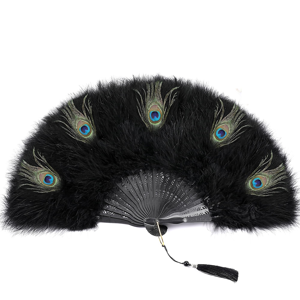 Retro Vintage Brüllen 20s 1920s Federfächer Der große Gatsby Flapper-Mädchen Hochzeitsgast Feder Damen Halloween Karneval Maskerade Party / Abend Hochzeitsempfang Junggesellinnenabschiedsparty Lightinthebox