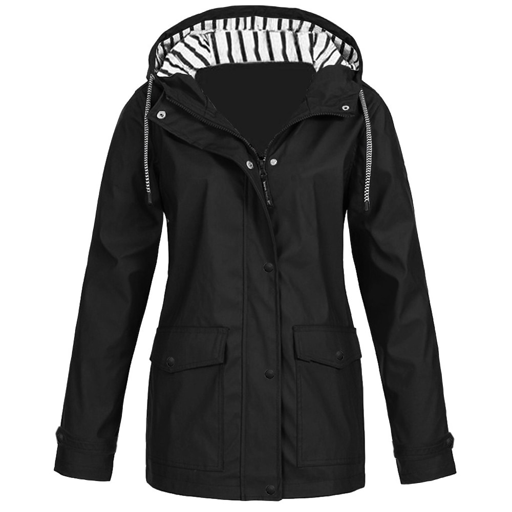 Damen Regenjacke wasserdichte Wanderjacke Hoodiejacke Outdoor winddicht atmungsaktiv schnell trocknend schweißableitend leichte Oberbekleidung Trenchcoat Windjacke Parka Jagd Angeln Klettern Lightinthebox