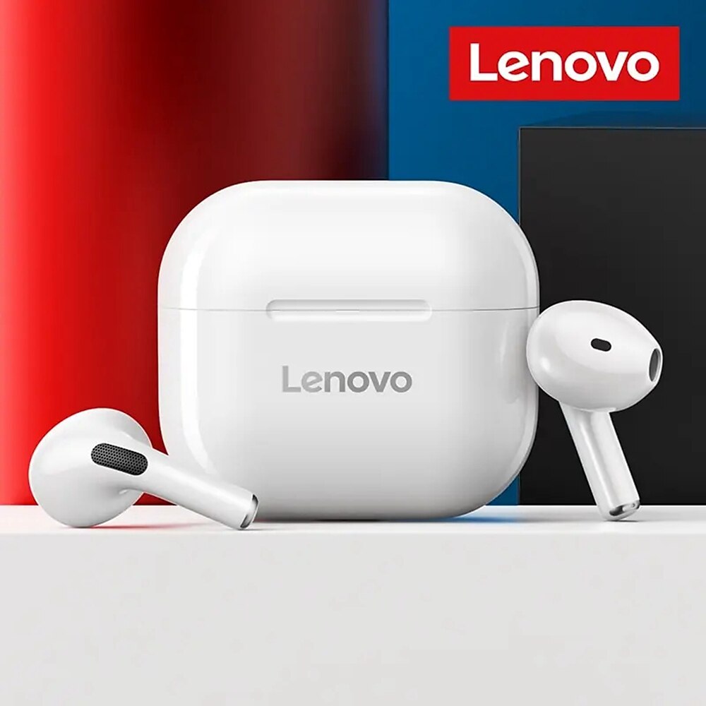 Lenovo LP40-Ohrhörer TWS, kabellos, Bluetooth 5.0, Ohrhörer, Bass-Touch-Steuerung, Stereo-Rauschunterdrückung, lange Standby-Zeit, 230 mAh Lightinthebox