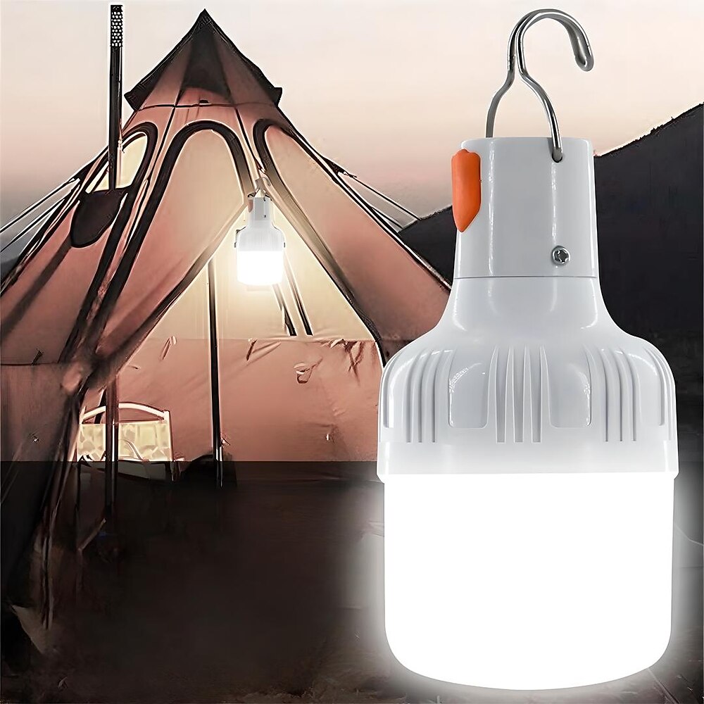 Outdoor-USB wiederaufladbare LED-Lampen, 60 W, Notlicht, Anschluss für Camping, Angeln, tragbare Laterne, Nachtlichter Lightinthebox