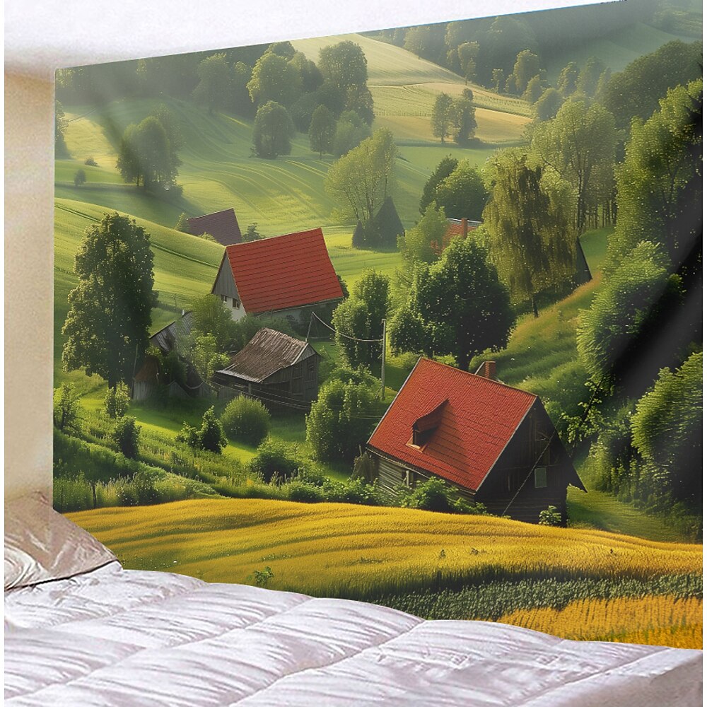 Landschaft Bäume Landschaft hängen Wandteppich Wand Kunst große Wandteppich Wandbild Dekor Fotografie Hintergrund Decke Vorhang Haus Schlafzimmer Wohnzimmer Dekoration Wandtuch XXL Natur Lightinthebox
