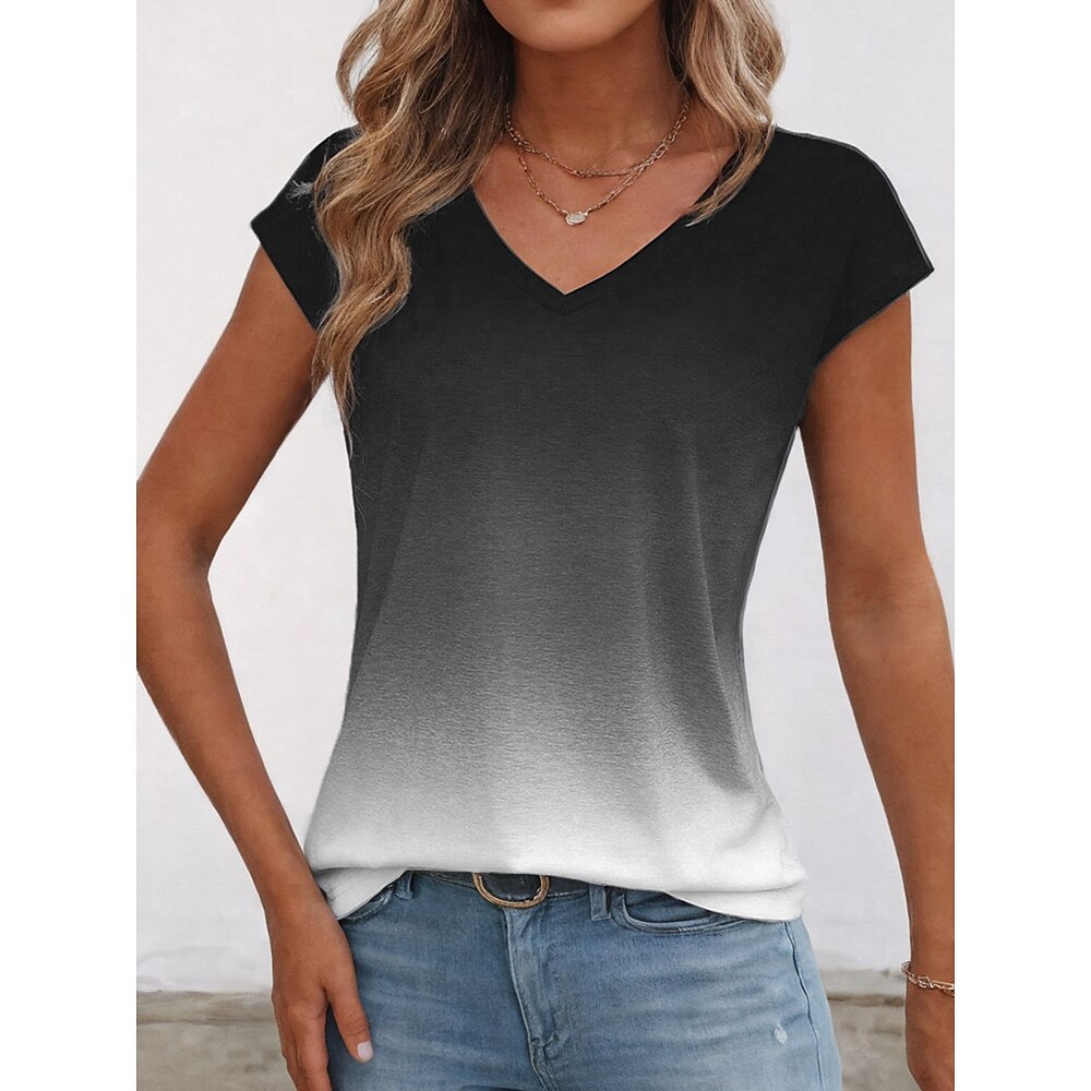 Damen Tank Top Weste Täglich Täglich Ärmellos Ärmellos V Ausschnitt Dunkelgray Sommer Lightinthebox