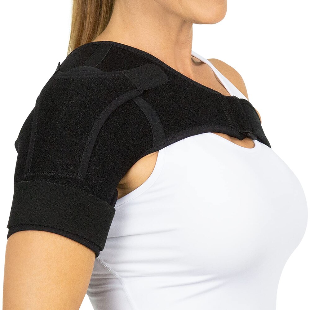 Schulterbandage für Frauen und Männer - Kompressionsstützmanschette zur Genesung nach Verletzungen - bei Rotatorenmanschettenverletzungen, Arthritis, Verstauchungen, Luxationen, PT - gezielte Lightinthebox