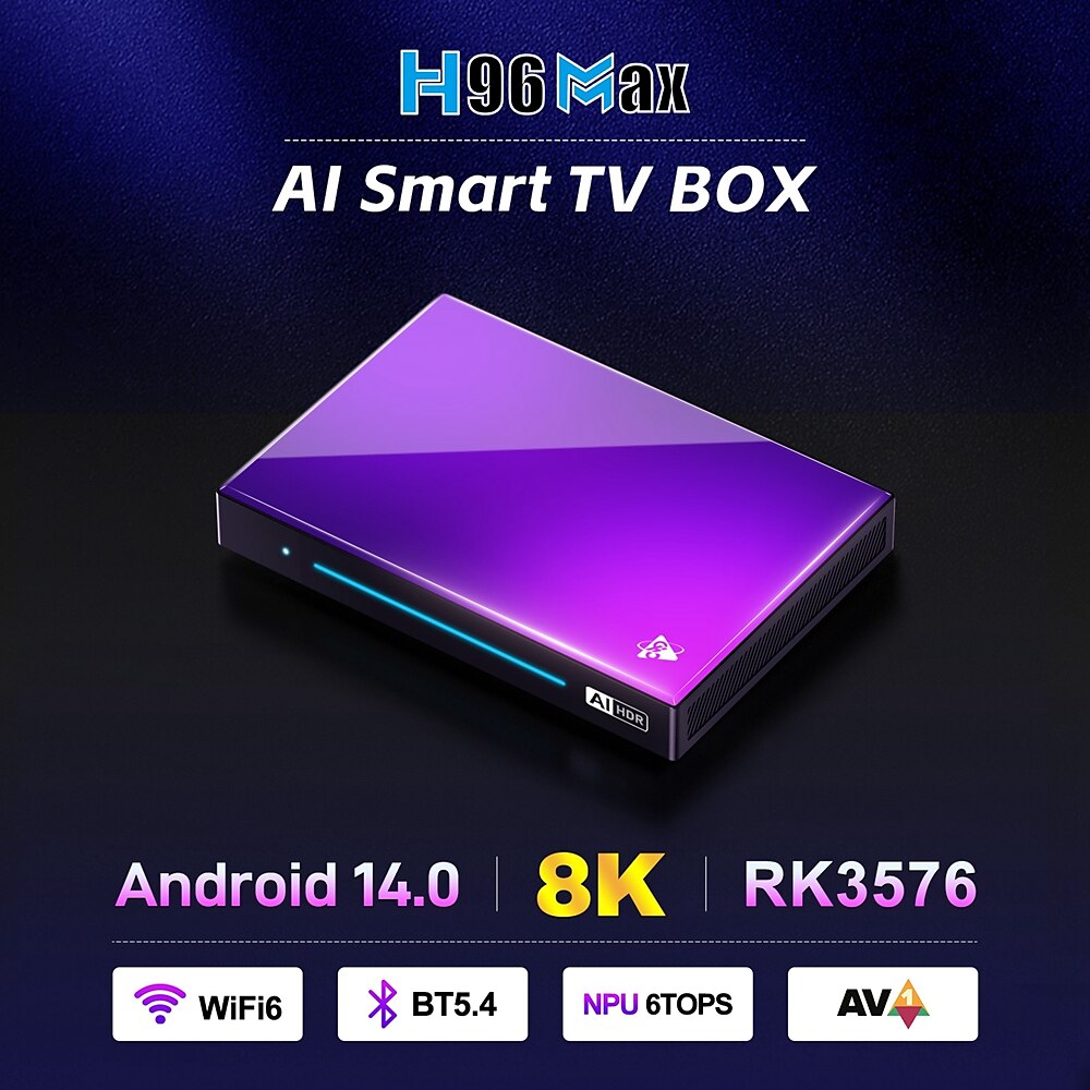 Android 11 und höher TV-Box Werksverkauf H96 MAX RK3576 M9 8 TAUSEND 8 TAUSEND Cortex-A53 2GB 4GB 8GB 128GB 32GB 16GB Lightinthebox