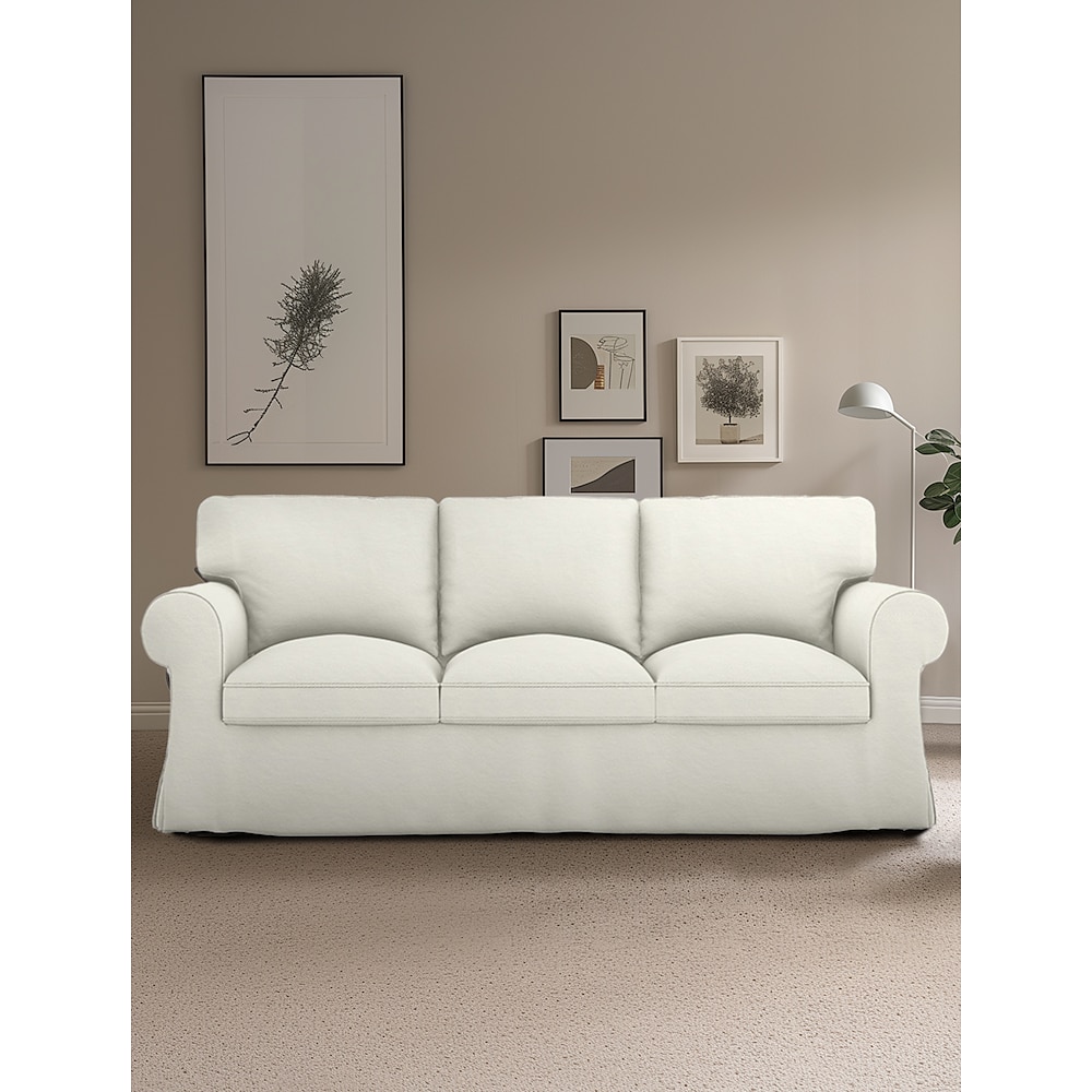 Ektorp-Sofabezug für Sessel, Loveseat, 3-Sitzer, Baumwollbezug für den Ikea-Ektorp-Stuhl, Sessel, einsitziger Couchbezug, Ersatz, nicht passend für Sofas der Upland-Serie. Lightinthebox