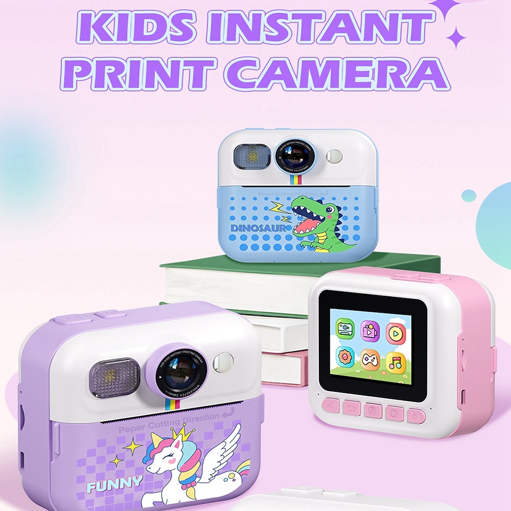 Die neue Kinderkamera Polaroid Kamera macht Fotos, nimmt Videos auf und druckt sofort. Die Kamera verfügt über hochauflösende Pixel Lightinthebox