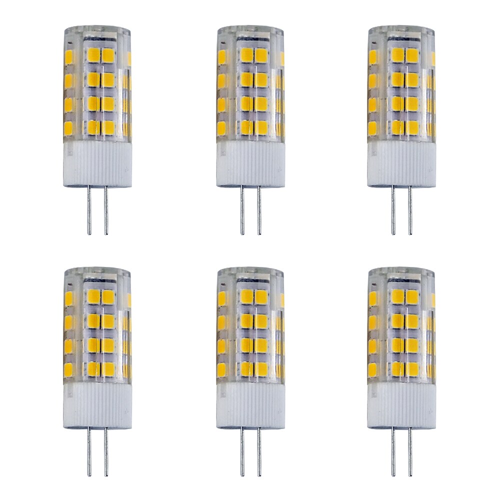 6 Stück G4 LED-Bi-Pin-Leuchten 240 Lumen 5 W 52 LED-Perlen SMD 2835 warmweiß weiß 220 V Lightinthebox