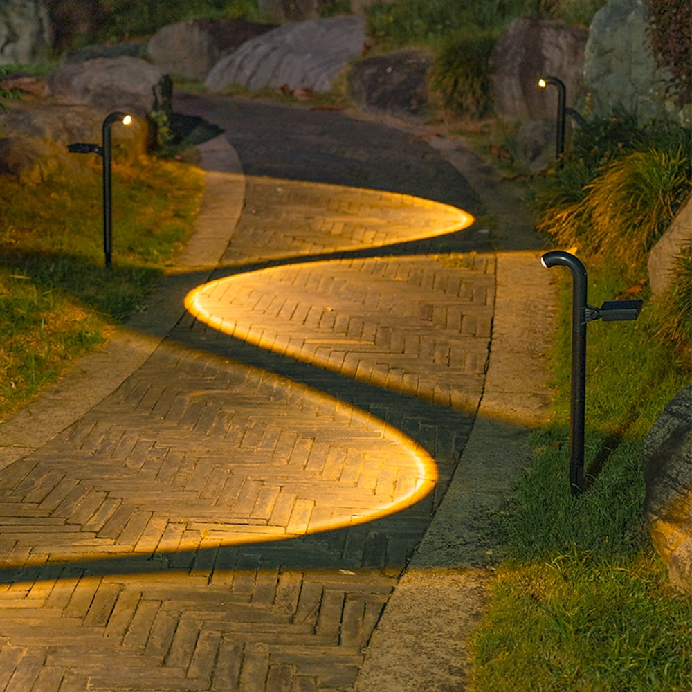 Solar-Außenstrahler wasserdichte Rasenlampe Weihnachten Halloween Hof Hof Gehweg Festival Projektionslicht Urlaub Landschaft Dekor Beleuchtung Solar Pathway Licht Lightinthebox