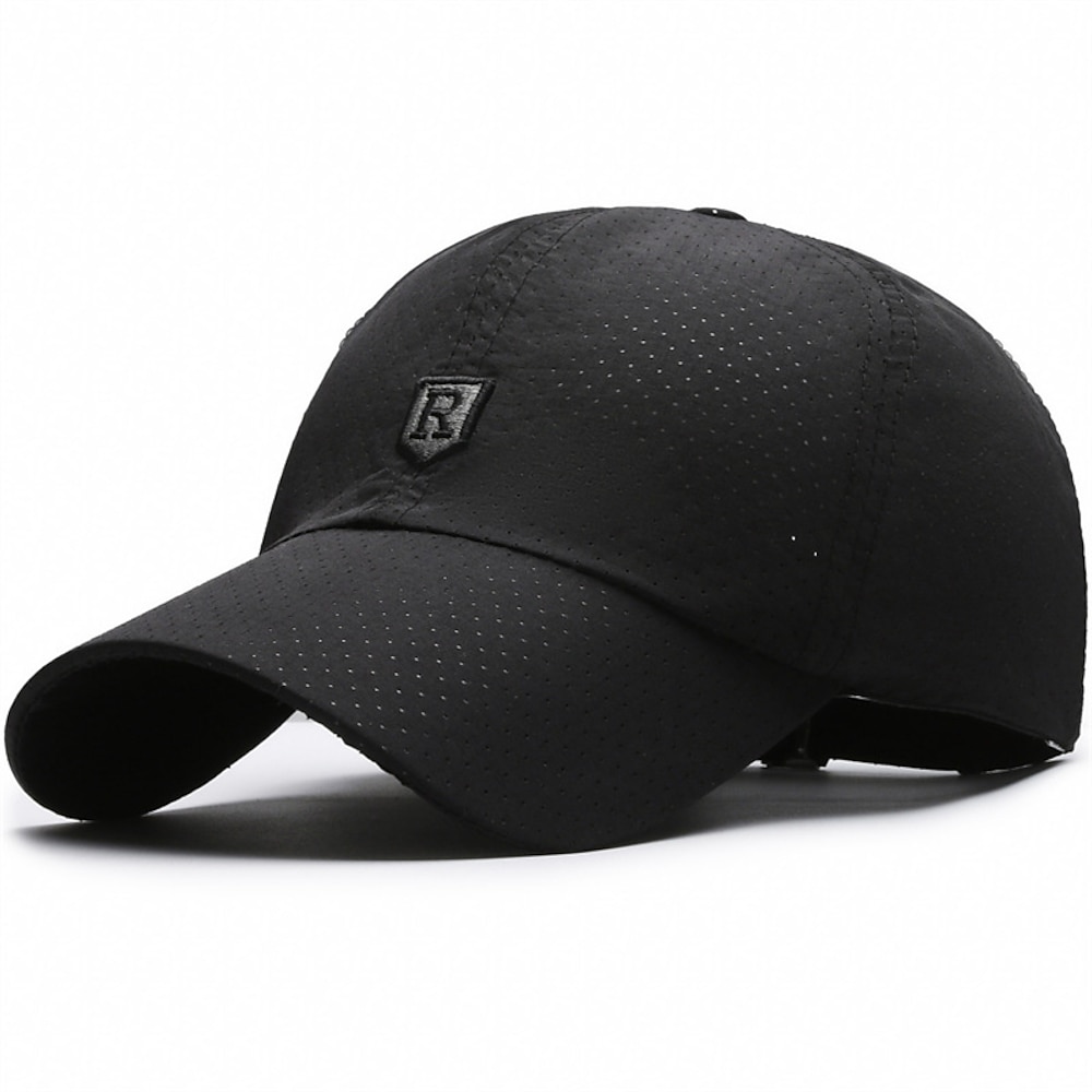 Herren Cap Basecap Sonnenhut Kappe Schwarz Weiß Polyester Modisch Brautkleider schlicht Strasse Täglich Glatt Einstellbar Sonnenschutz Atmungsaktiv Lightinthebox