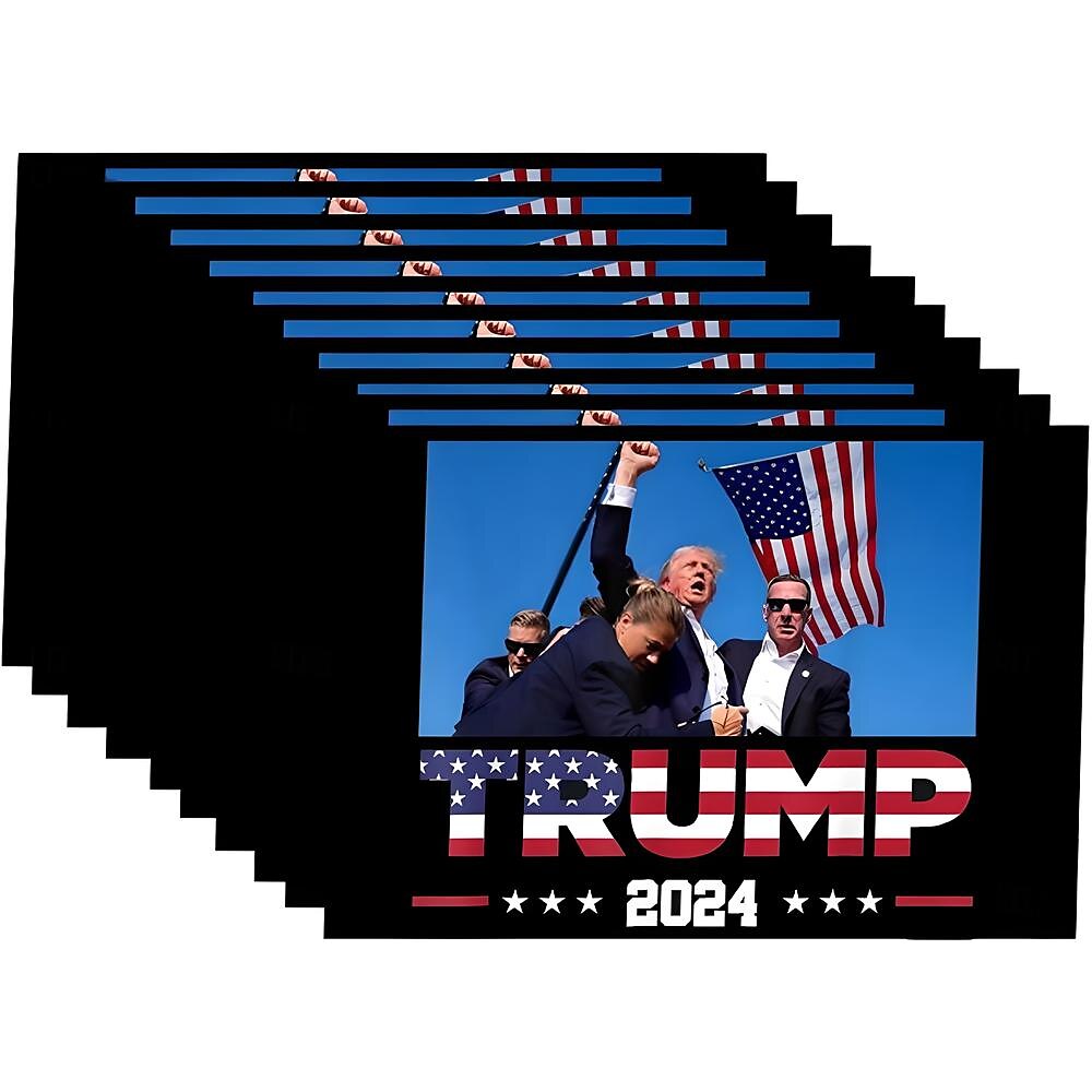 10er-Pack Trump-Attentat, du hast es verpasst, stärker, Trump hat Schuss überlebt, Trump 2024, Ohr, kugelsicher, PA, Pennsylvania, Rallye, Schuss, Schießerei, Überlebender, Kampf, starke Aufkleber, Lightinthebox