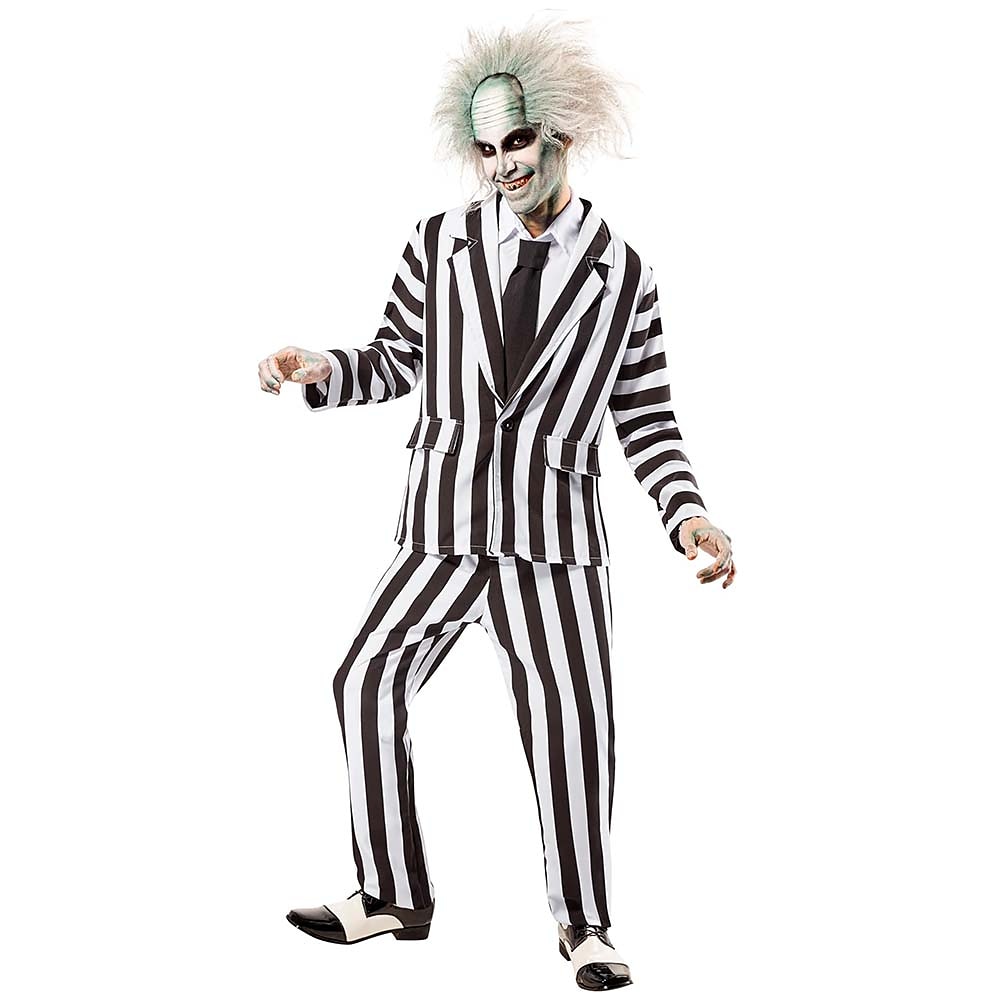 Beetlejuice 2 Horrorfilm Käfersaft Austattungen Anzüge Blazer Erwachsene Herren Leistung Party Karneval Einfaches Karnevalskostüm Lightinthebox