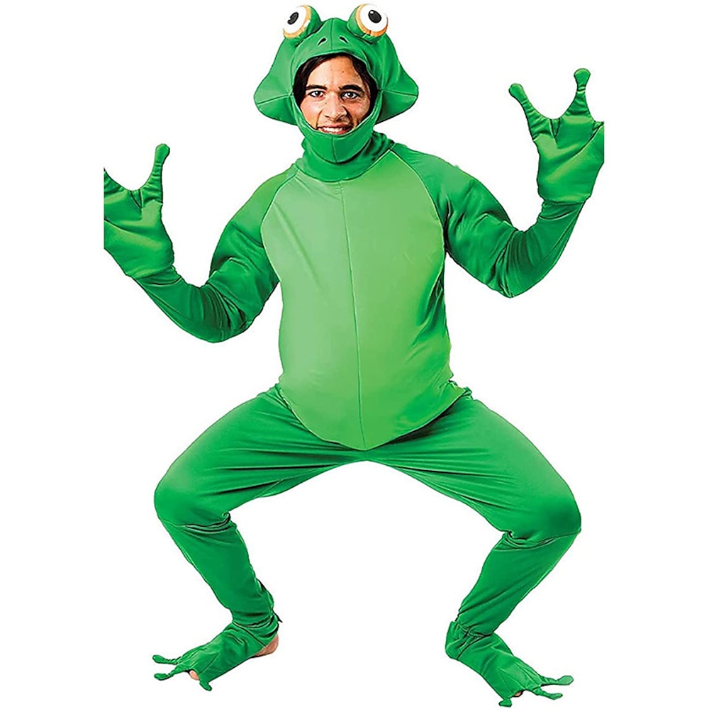 Frosch Faschingskostüme Cosplay Kostüm Lustige Kostüme Erwachsene Herren Damen Cosplay Halloween Party / Abend Maskerade Karneval Maskerade Einfaches Karnevalskostüm Lightinthebox