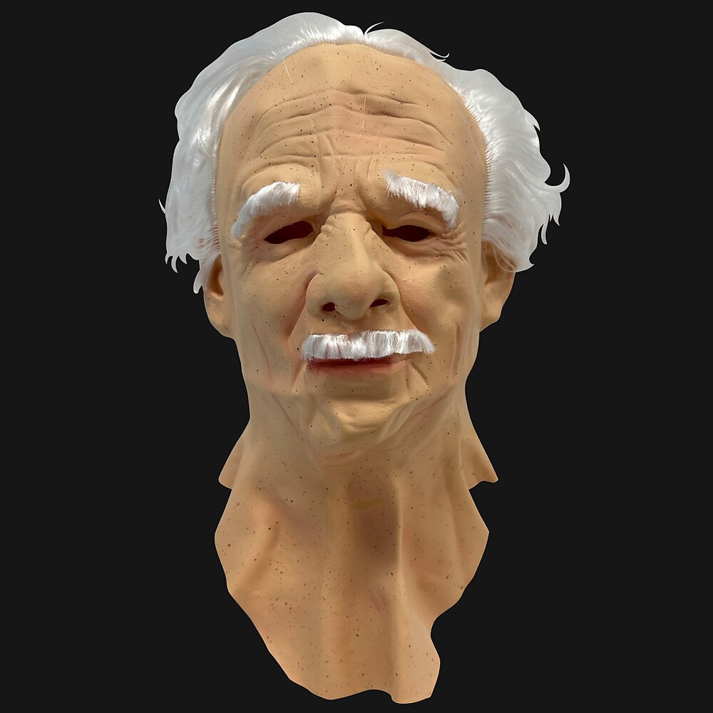 Maske des alten Mannes, realistische Maske, Horrormaske für Erwachsene, grau/weiß, für Cosplay, Zubehör, Maskenkostüme Lightinthebox