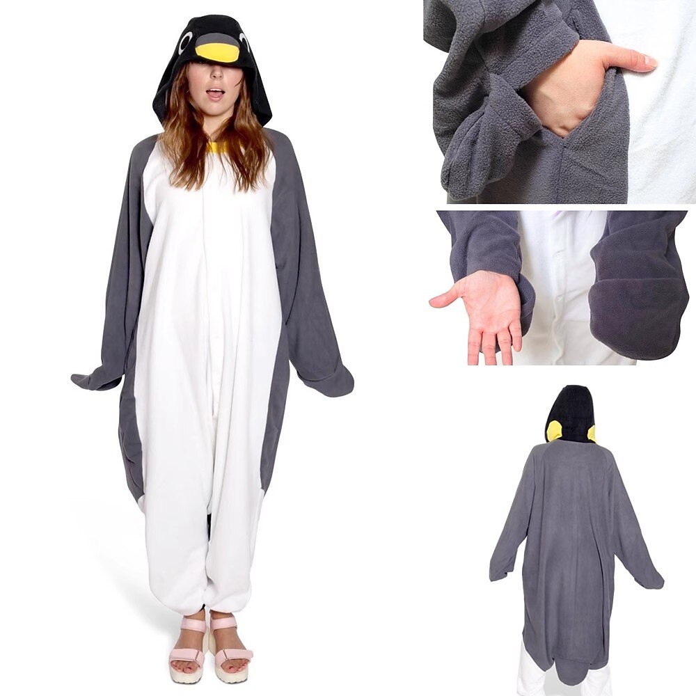 Erwachsene Tier Onesie-Kostüm Faschingskostüme Karton Pinguin Pyjamas-Einteiler Kigurumi-Pyjamas Charme Lustiges Kostüm Für Herren und Damen Karneval Karikatur Lightinthebox