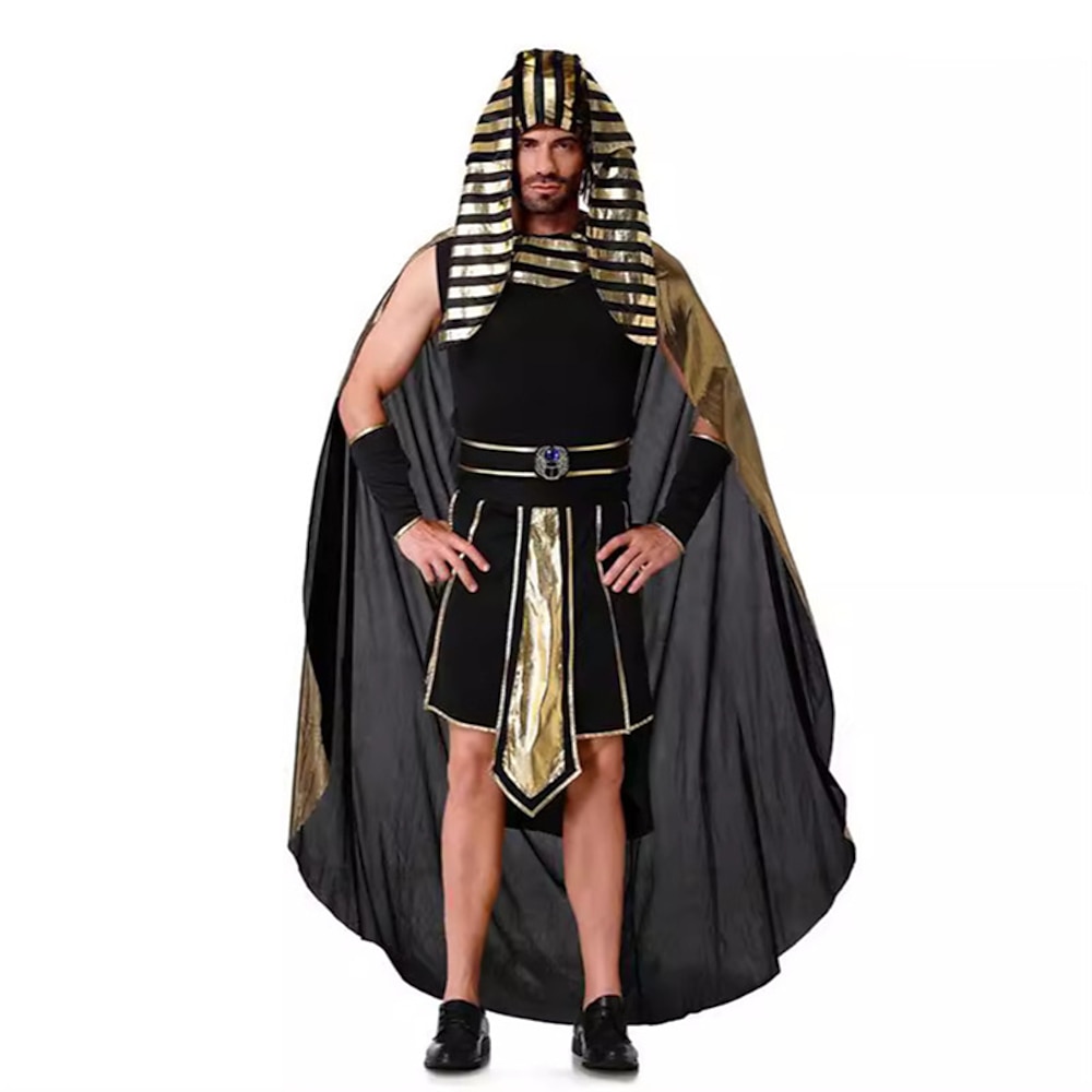 Ägyptische Kostüme Kleopatra Pharao Faschingskostüme Maskerade Erwachsene Paar Cosplay Leistung Halloween Klub Karneval Ostern Einfaches Karnevalskostüm Lightinthebox