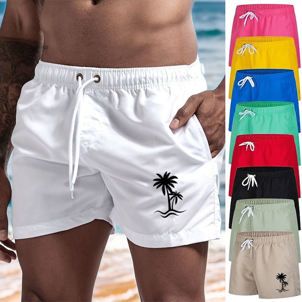 Herren Bademode Surfshorts Badehose Schwimmshorts kurz Surfshorts Boardshorts Badeshorts Tasche mit Mesh-Futter Elastischer Bund Kurze Hose Sport Natur Strand Schwimmbad Schnelltrocknend Lightinthebox