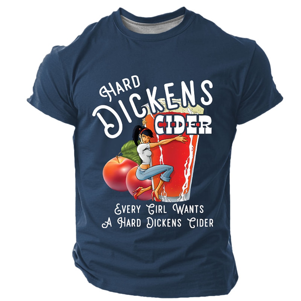 Herren Lustiger Slang T Shirt Kurzarm T-Shirt 3D-Druck Rundhalsausschnitt Hemd Retro Vintage Brautkleider schlicht Streetstyle Sports Outdoor Festtage Ausgehen Schwarz Blau Frühling Sommer Bekleidung Lightinthebox