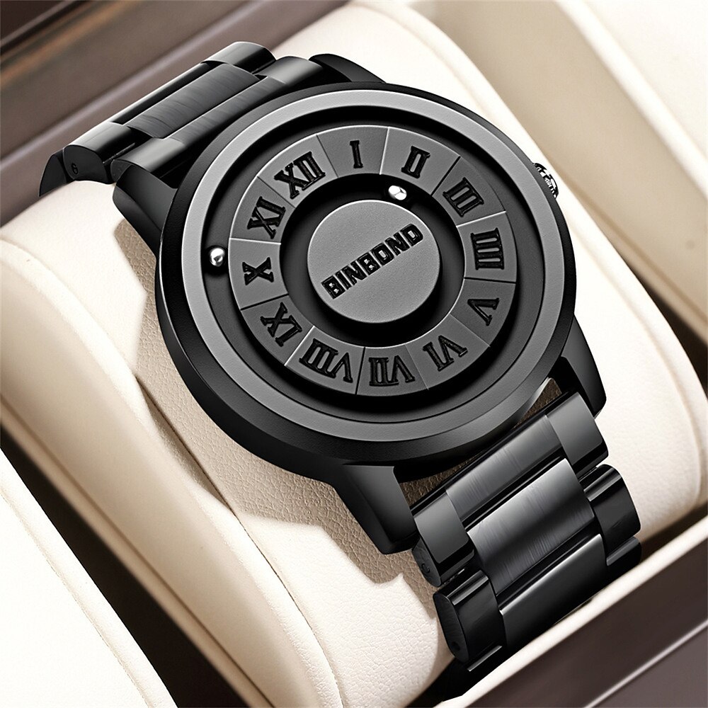 Binbond Herrenuhr mit neuem Konzept, personalisierter Kreativität, wasserdichte Herrenuhr mit Magnetaufhängung Lightinthebox