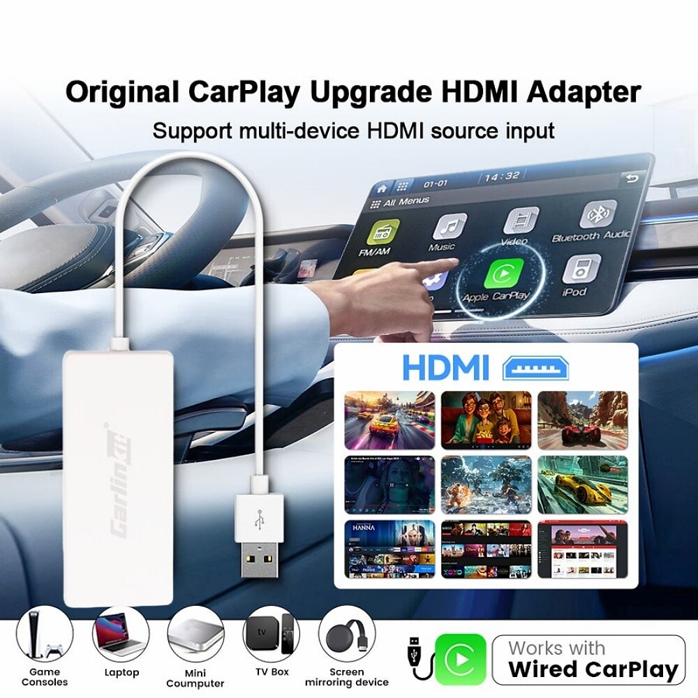 Carlinkit Wireless Wired Carplay Dongle CPC200-CCPA CCPM für Apple Android Auto Carplay Smart Link USB Dongle Adapter für Navigation Media Player Mirrorlink Lightinthebox