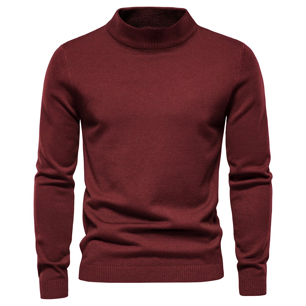 Neue Winter Rollkragen dicke Herren Pullover lässig Rollkragen einfarbig Qualität warm schlank Rollkragen Pullover Pullover Männer Lightinthebox