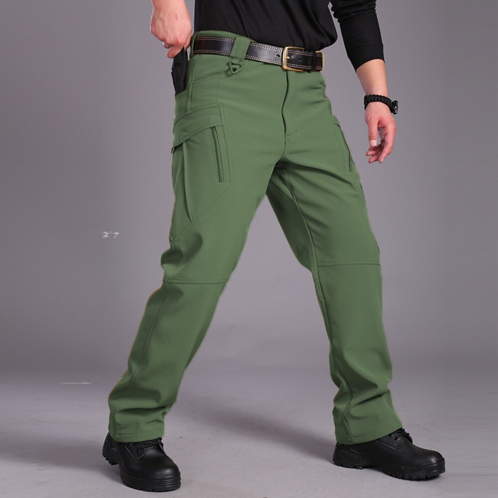 Herren Cargohose Cargohosen Taktische Hose Hose Hosen Wanderhose Knopf Multi Pocket Glatt Wasserdicht tragbar Outdoor Täglich Campen und Wandern Modisch Klassisch Schwarz Armeegrün Lightinthebox