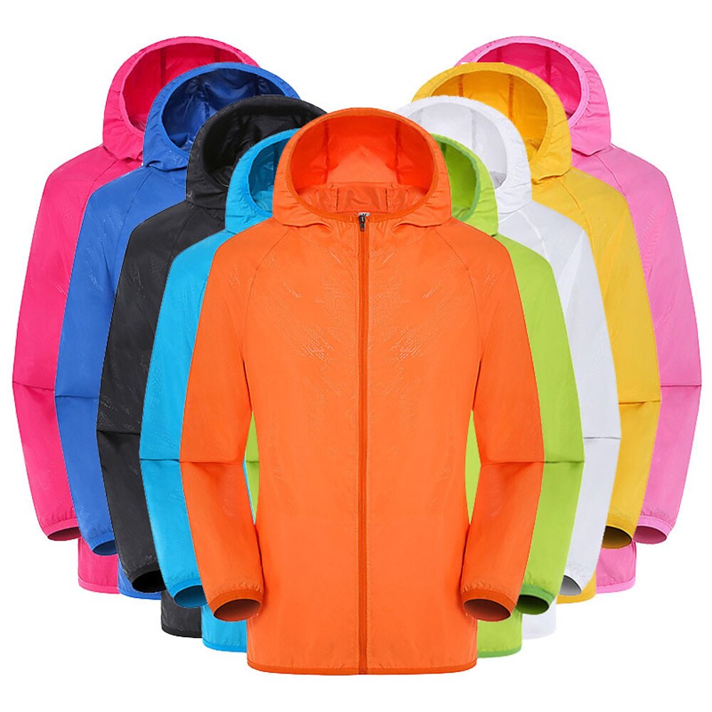 Damen Soft Shell Jacke Wanderjacke Draussen Sonnenschutz Windundurchlässig Leichte Jacke Windbreaker-Jacke Reisen Weinrot Schwarz Weiß Gelb Rosa Lightinthebox