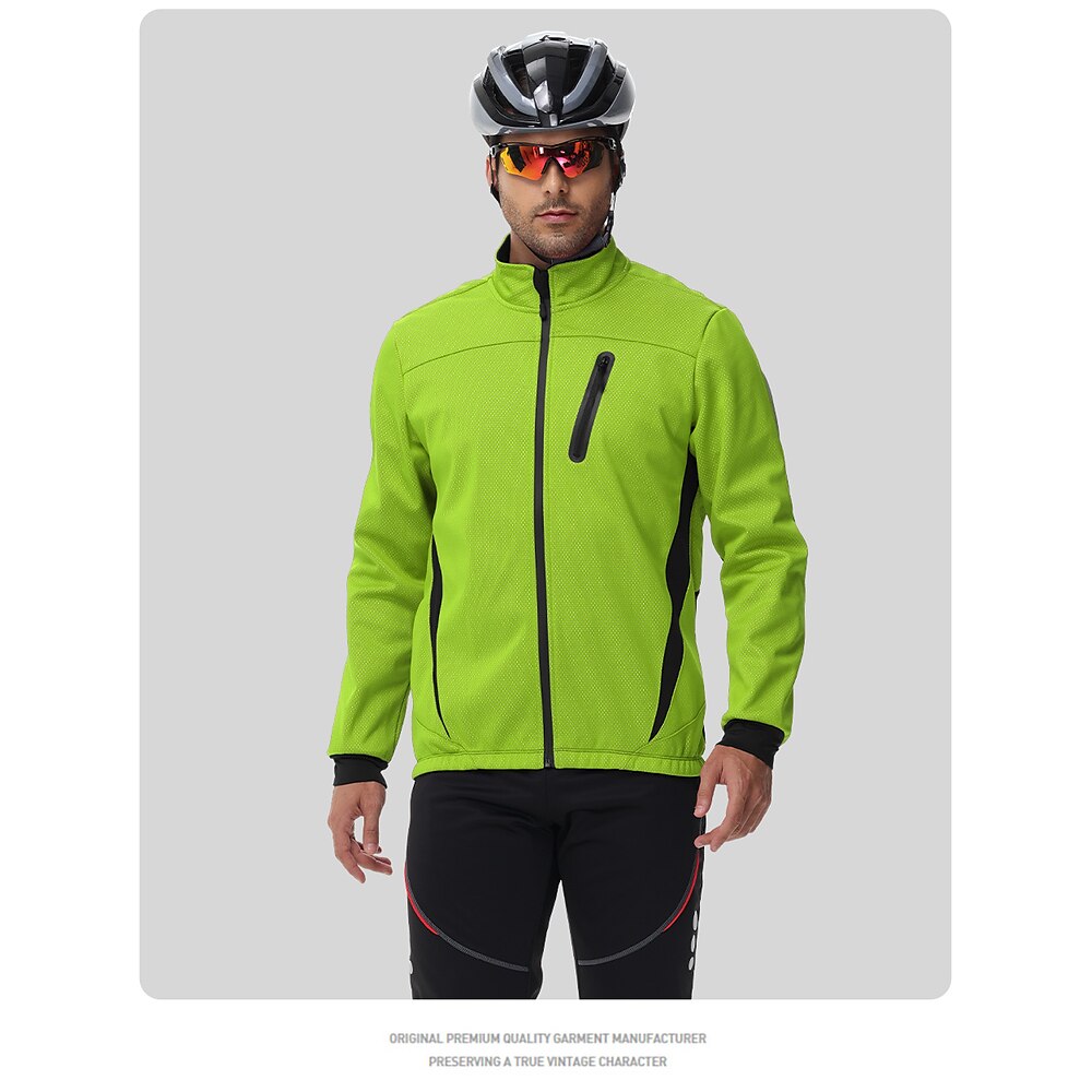 Herren Fahrradjacke Radjacke Windschutz Winter Windundurchlässig Radfahren Warm Reflexstreiffen Fahhrad Shirt Schwarz Rot Blau Fahrradbekleidung Lightinthebox