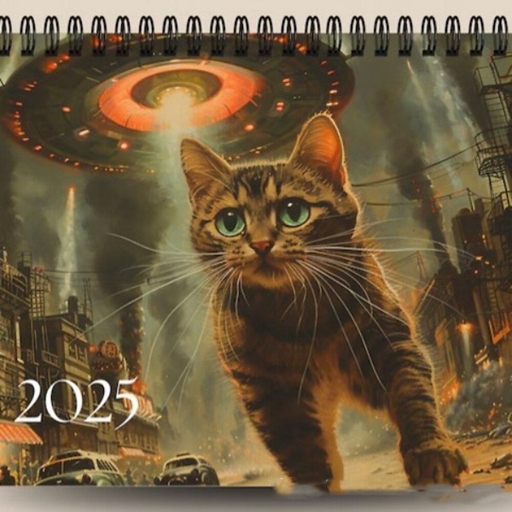 Wandkalender 2025 Katzen Monatswandkalender Katzenthema Familienplaner Tagesplaner 2025 Wandkalender zur Planung Lightinthebox