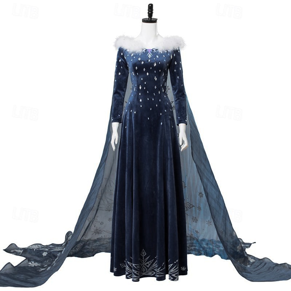 Frozen Prinzessin Elsa Anna Kleid Cosplay Kostüm Damen Film Cosplay Cosplay-Kostüm Maskerade Lightinthebox