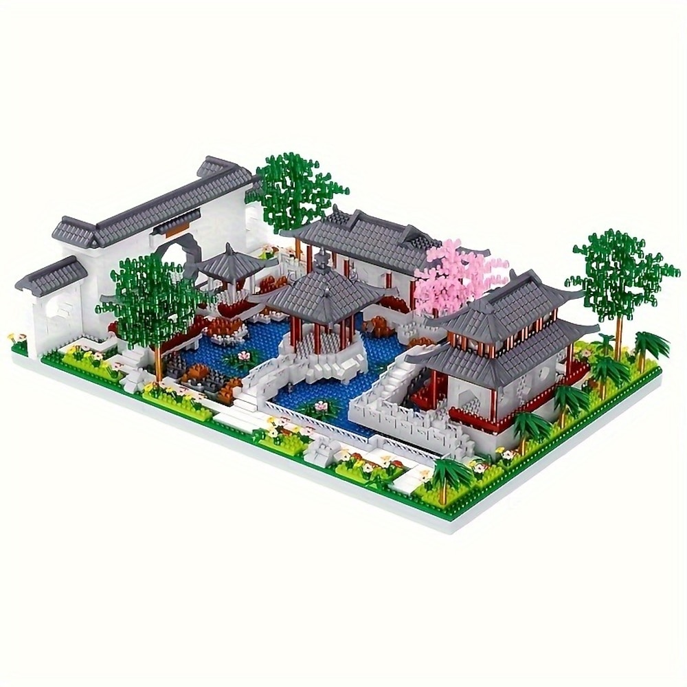 1428 stücke micro-ziegel suzhou garten baustein puzzle spielzeug intellektuellen baustein ornament spielzeug keine beleuchtung weihnachtsgeschenk Lightinthebox