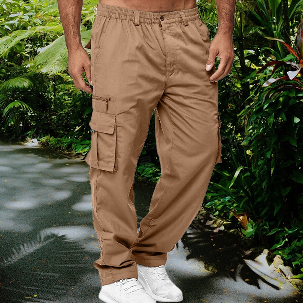 Herren Outdoorhosen Cargohosen Wanderhose Wanderhosen Militär Außen Regular Fit Wasserdicht Atmungsaktiv Schnelltrocknend Hosen / Regenhose Schwarz Armeegrün Jagd Klettern Camping / Wandern Lightinthebox