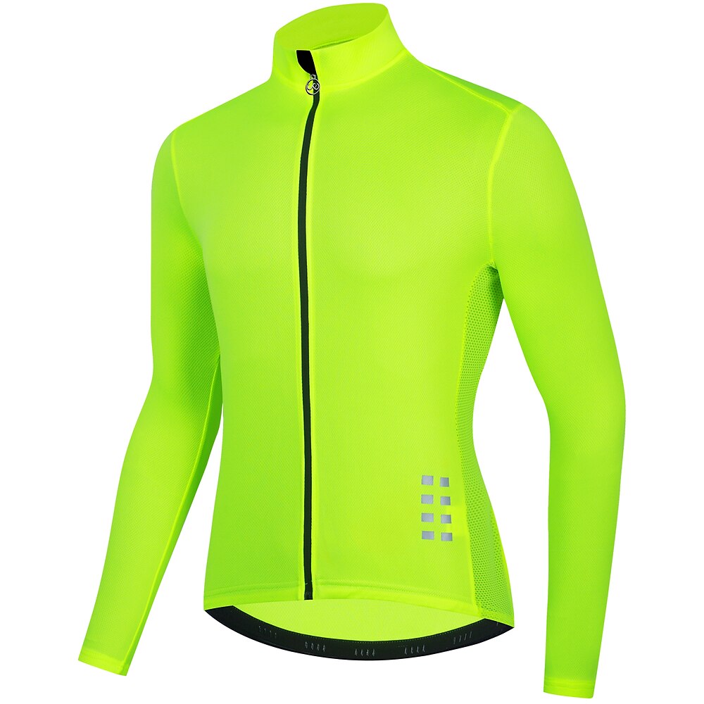 Wosawe Frühling und Herbst Herren Radsport Langarmshirt Schnelltrocknend Atmungsaktiv Feuchtigkeitstransportierendes Sporttop Radtrikot bl248 Lightinthebox