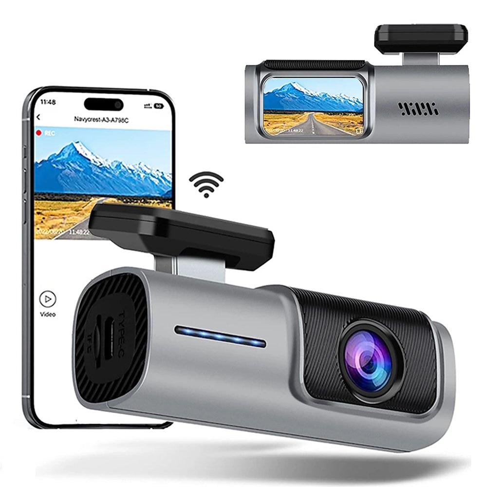 Auto-Dashcam Nachtsicht-WLAN-Fahrtenrekorder Ultra-Weitwinkel-DVR Auto-Dashcam 2,5k kabelloser WLAN-Fahrzeugdatenrekorder Lightinthebox