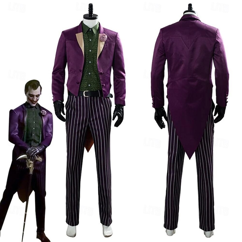 Joker: Folie à Deux Clownsmaske Clown Mantel Bluse / Hemd Hosen Herren Film Cosplay Karneval Maskerade Party Lightinthebox