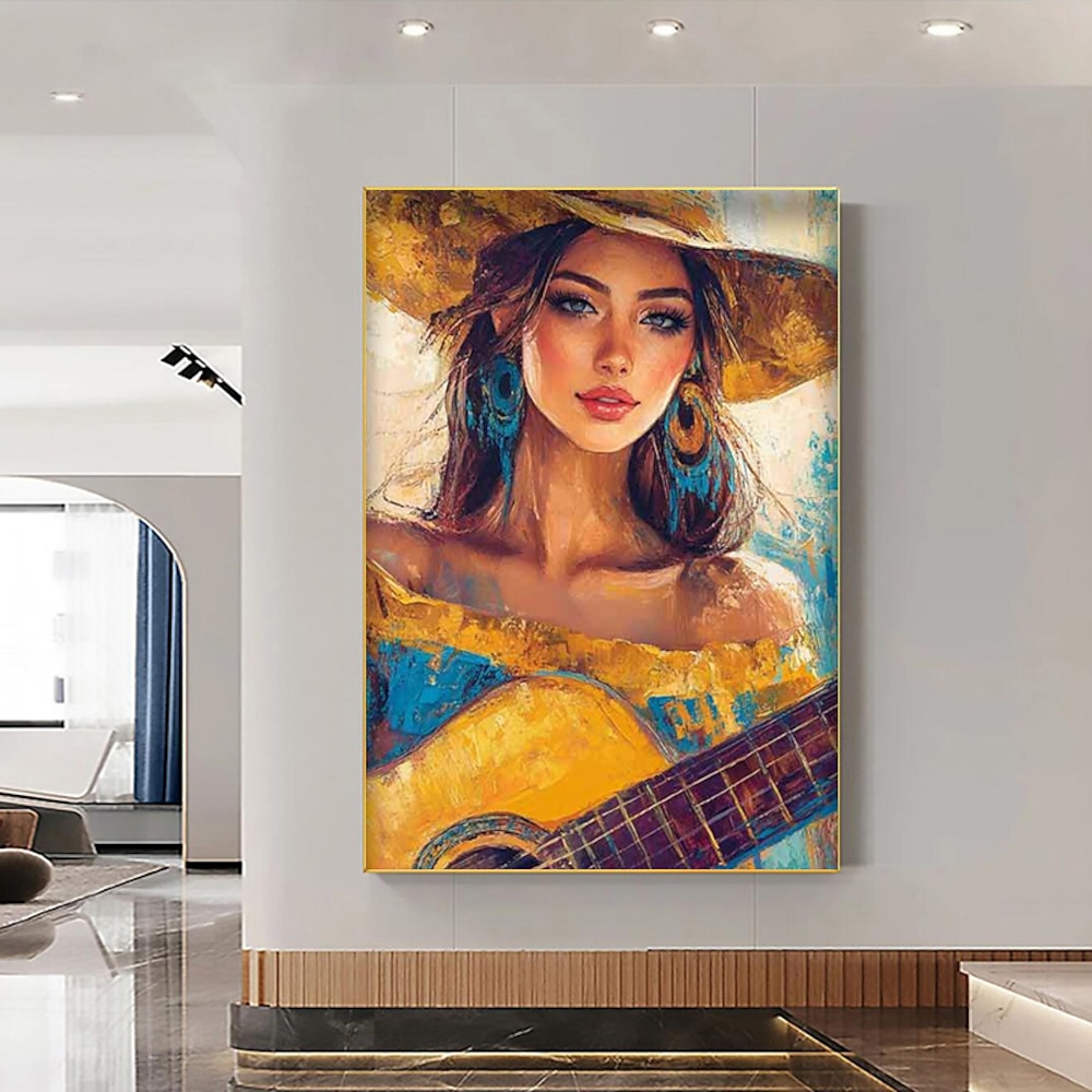 Handgemalte Vintage elegante Figuren Leinwand Malerei Wandkunst schöne Frau Kunstwerk Bild für Schlafzimmer Zimmer Dekor kein Rahmen Lightinthebox