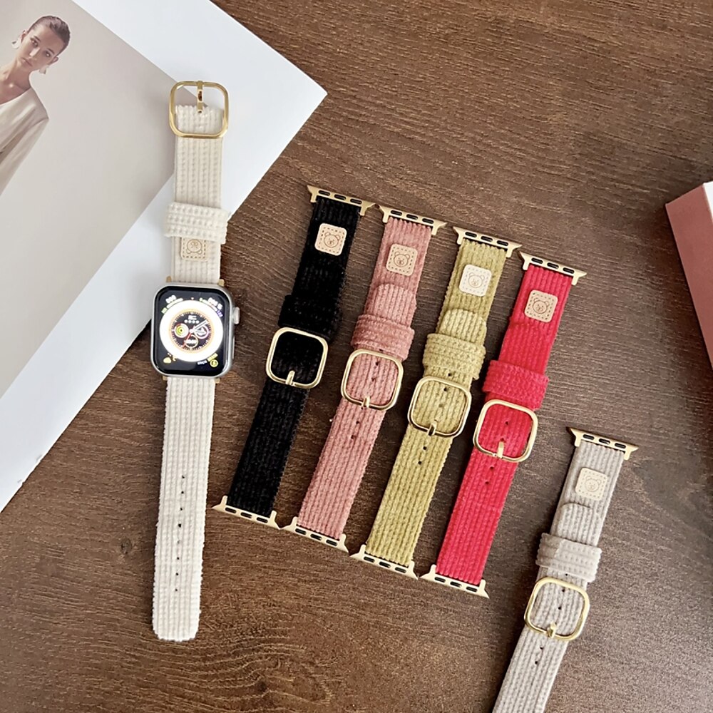 Solo-Loop Kompatibel mit Apple Watch Armband 38mm 40mm 41mm 42mm 44mm 45mm 49mm Niedlich Verstellbar Atmungsaktiv Nylon Ersatzarmband für iwatch Ultra 2 Series 9 8 7 SE 6 5 4 3 2 1 Lightinthebox