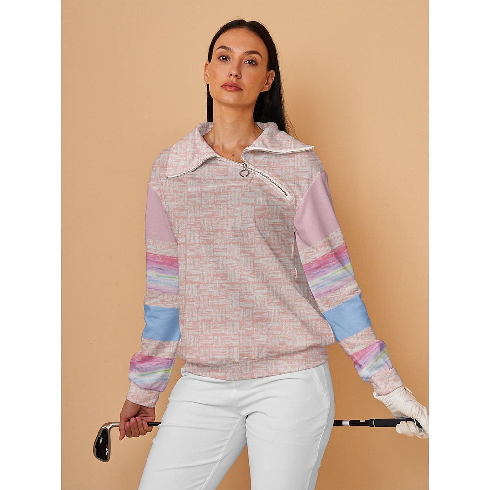 Damen Pullover Sweatshirt Rosa Langarm Shirt Damen-Golfkleidung, Kleidung, Outfits, Kleidung Lightinthebox