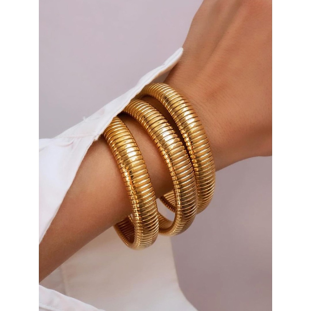 Damen Armband Elastische Stretchschnüre Gold Metallisch Elegant Modisch Lightinthebox