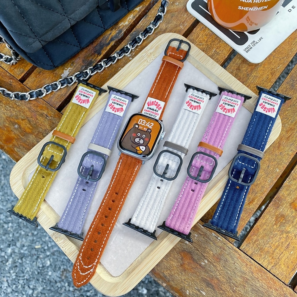 Solo-Loop Kompatibel mit Apple Watch Armband 38mm 40mm 41mm 42mm 44mm 45mm 49mm Verstellbar Stoff Ersatzarmband für iwatch Ultra 2 Series 9 8 7 SE 6 5 4 3 2 1 Lightinthebox