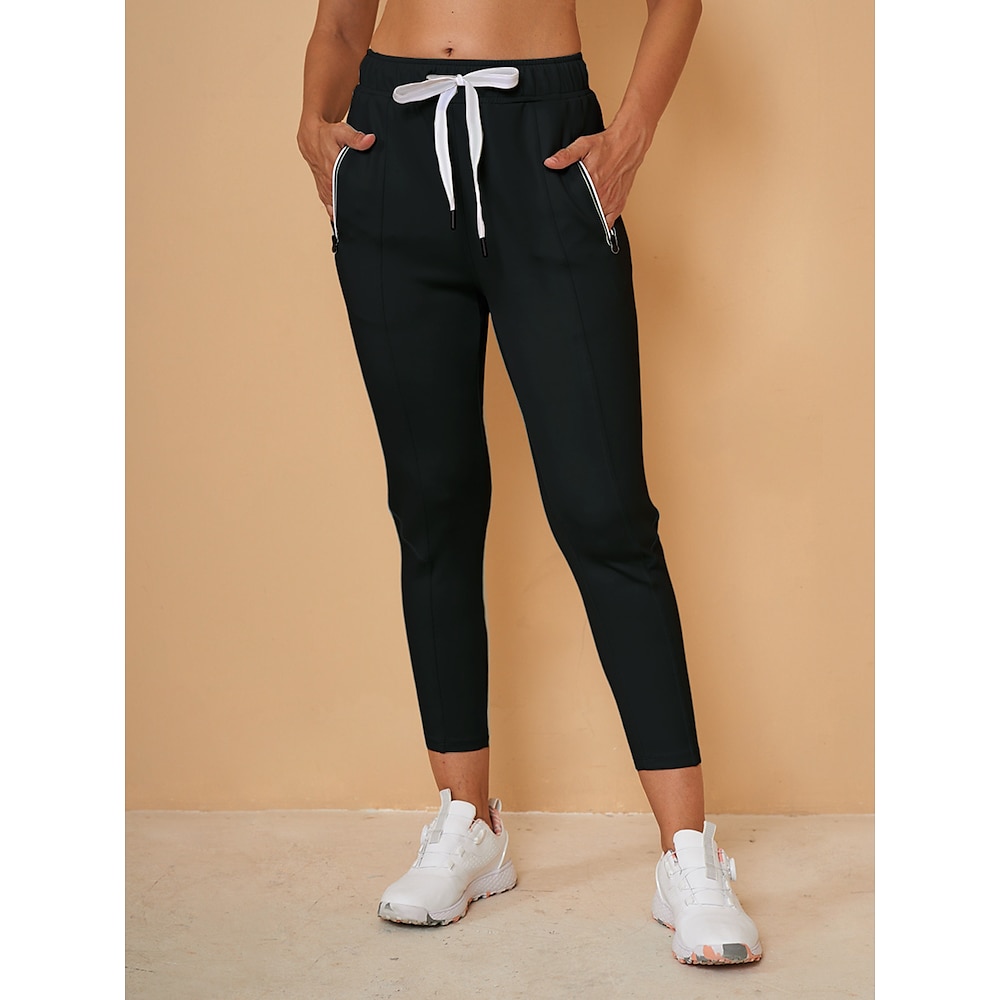 Damen Golf-Jogger Waldgrün Violett Schwarz Unten Damen-Golfkleidung, Kleidung, Outfits, Kleidung Lightinthebox