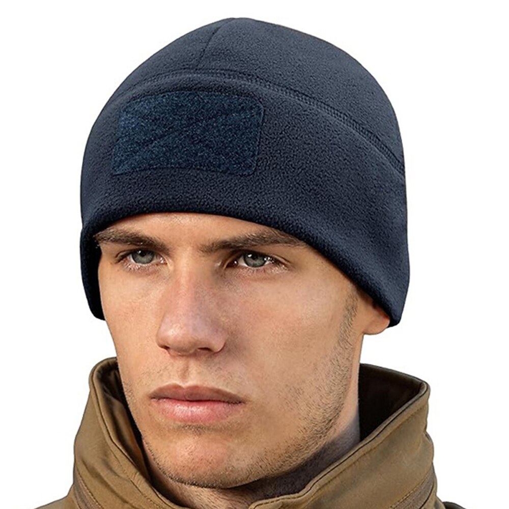 Herren Mütze für Wanderer Sturmhaube Winter Außen warm Windundurchlässig Komfortabel Feste Farbe Polyester Schwarz Marinenblau Braun für Angeln Camping / Wandern / Höhlenforschung Reisen Lightinthebox