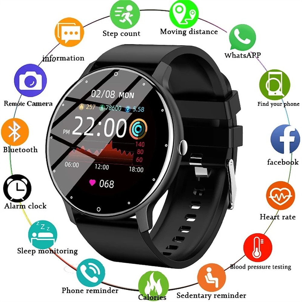 ZL02C Pro Smart Watch für Damen, Bluetooth, Anrufannahme, Wählscheibe, 1,28 Zoll, KI-Stimme, Sport-Fitness-Tracker, modische Smartwatch für Männer und Frauen Lightinthebox