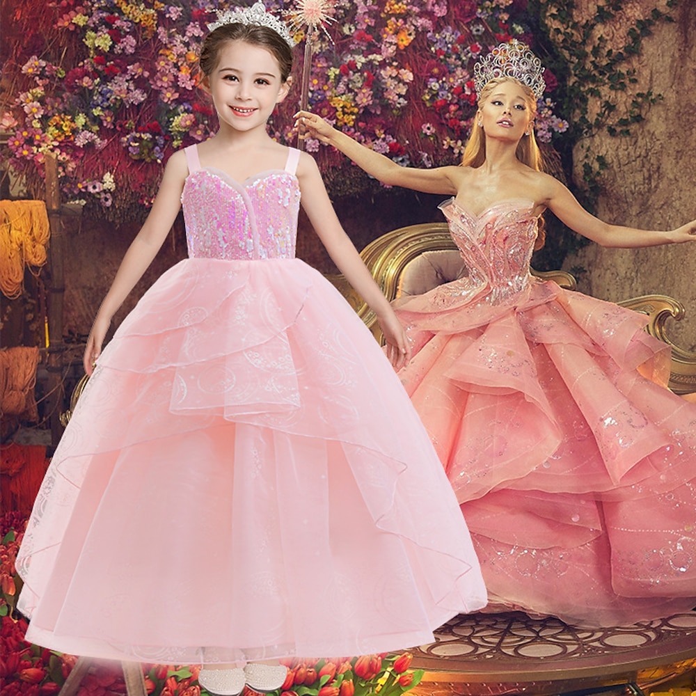 Böse Hexe Fee Glinda Tutu Blumenmädchen Kleid Tüll-Kleider Mädchen Film Cosplay Kostüme zum Thema Film und Fernsehen Halloween Karneval Leistung Party Bühne Lightinthebox