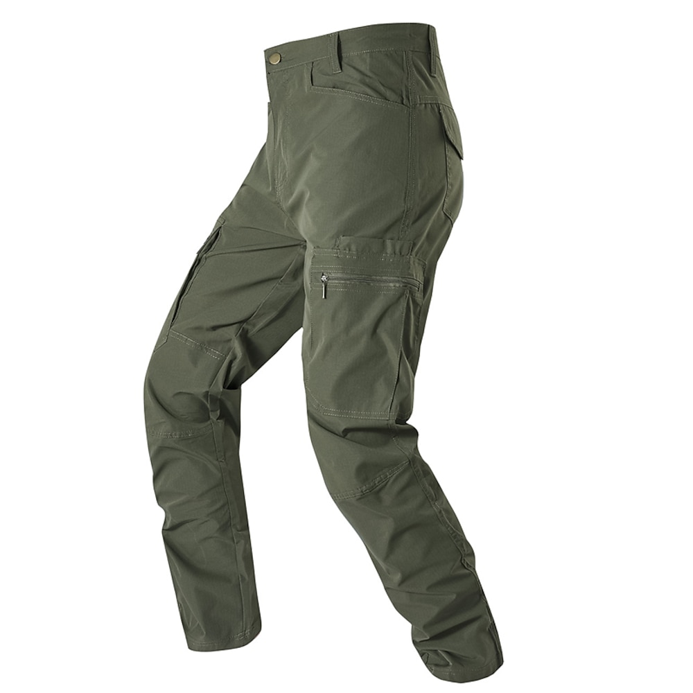 Herren Cargohose Cargohosen Taktische Hose Hose Hosen Elastische Taille Multi Pocket Gerade geschnitten Glatt Wasserdicht Schnelltrocknend In voller Länge Outdoor Casual Täglich Modisch Strassenmode Lightinthebox