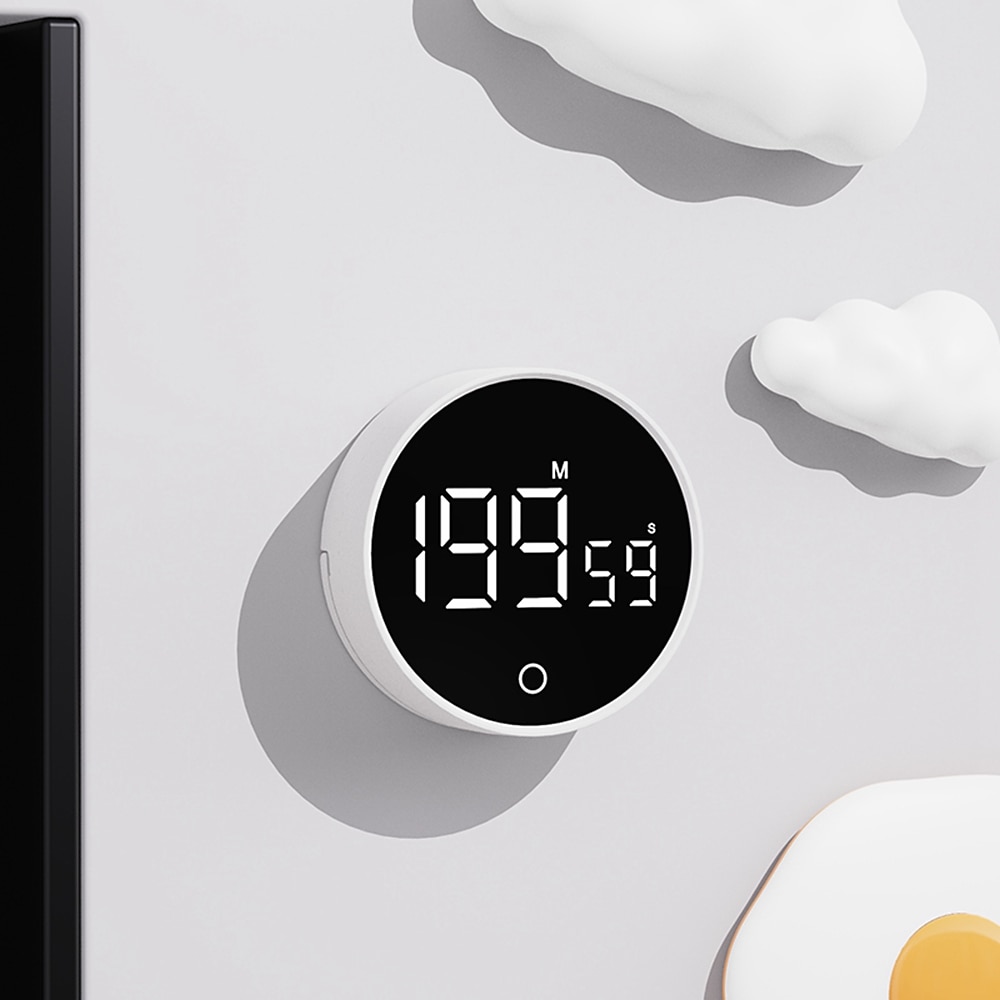 digitaler Küchentimer, magnetischer Countdown-Timer mit großem LED-Bildschirm zum Kochen, Besprechen und Lernen Lightinthebox