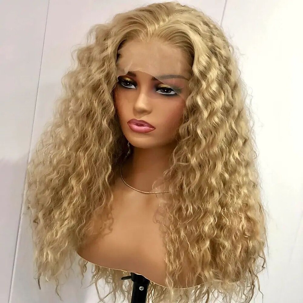 Remy Menschenhaar 5x5 Verschluss 13x4 Spitzenfront Perücke Freier Teil Brasilianisches Haar Locken Blond Perücke 130% 150% Haardichte mit Babyhaar 100% Jungfrau Leimlos Vorgerupft Für Damen Lang Lightinthebox