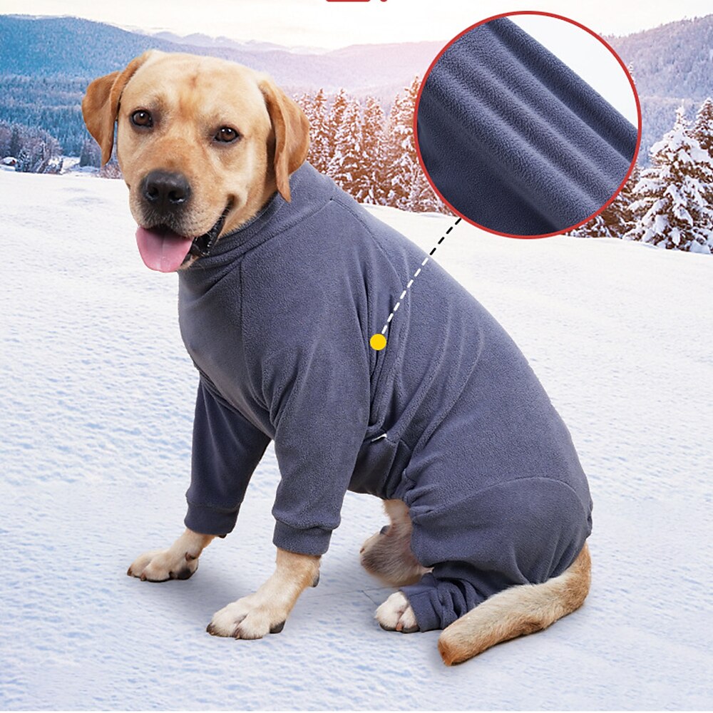 Hunde Mäntel Pullover Fleecepullover Winter Warm Komfortabel Outdoor Innen Freizeitkleidung Mittelmäßig Groß Lightinthebox