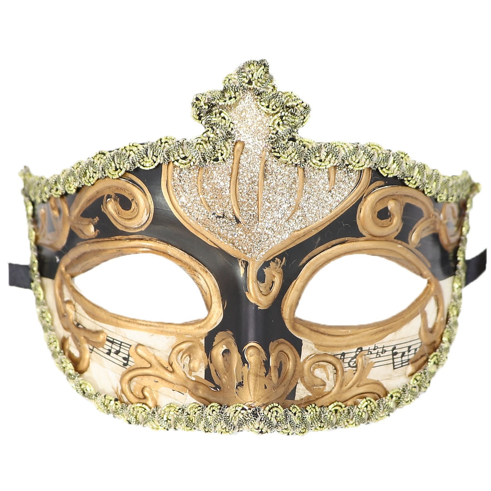 Arlecchino Edelmann Karnevalsmaske Venezianische Maske Columbina Erwachsene Herren Halbes Gesicht Party Maskerade Karneval von Venedig Halloween Karneval Einfaches Karnevalskostüm Lightinthebox