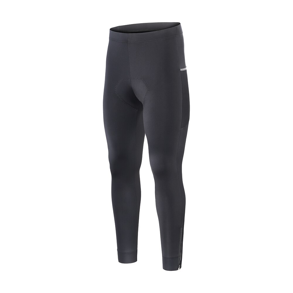 Arsuxeo Herren Radhose lang Fahrradhose Fahrradhosen Fahhrad Leggings Unten Formschluss Winter MTB Mountain Rennrad Sport warm halten Atmungsaktiv Reflexstreiffen Schweißableitend Schwarz Bekleidung Lightinthebox