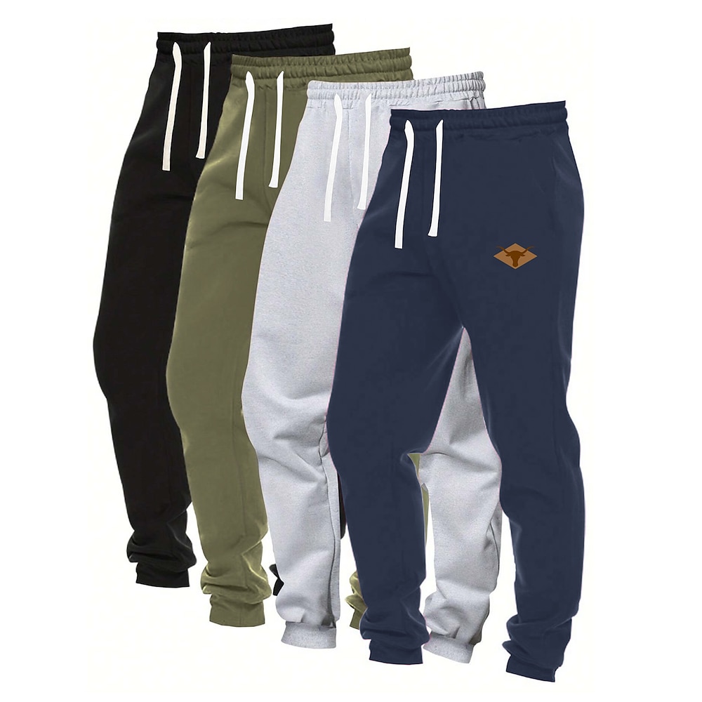 Herren Feste Farbe Jogginghose Trainingshose Jogginghose Jogger Hosen Hose Mittlere Taillenlinie Elastischer Kordelzug in der Taille Vintage Brautkleider schlicht Outdoor Strasse Alltagskleidung Lightinthebox